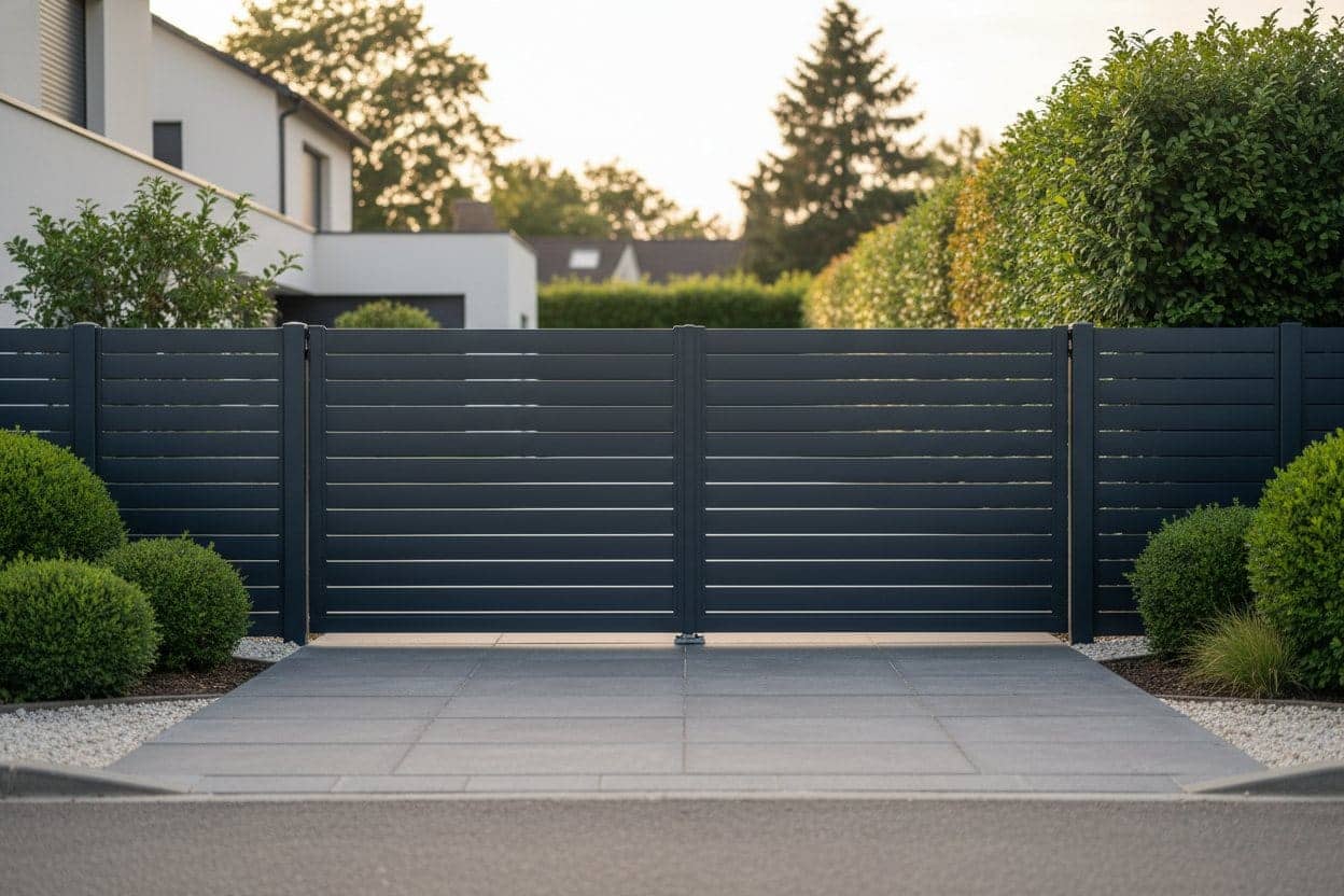 Portail et clôture en aluminium sur-mesure REM Fermetures à Belfort