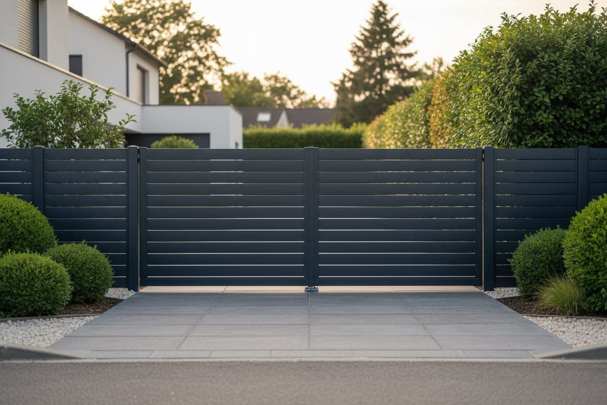 Portail et clôture en aluminium sur-mesure REM Fermetures à Belfort